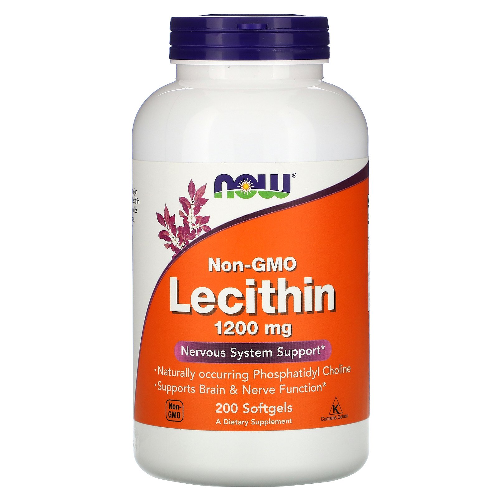 Lecithin, Лецитин 1200 мг - 200 желатиновых капсул