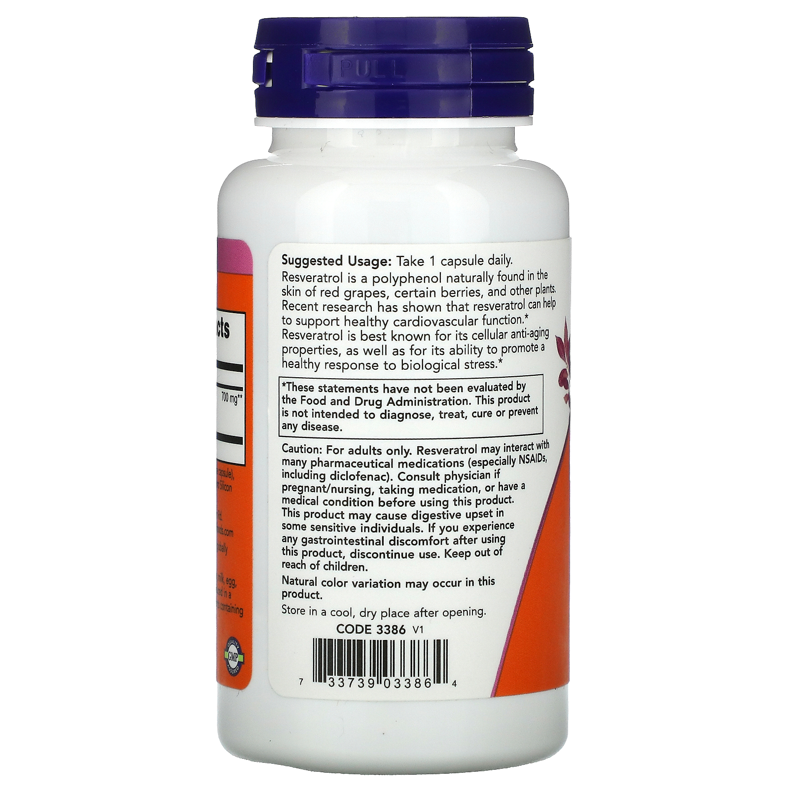 Resveratrol Extra, Ресвератрол Экстра 350 мг - 60 капсул