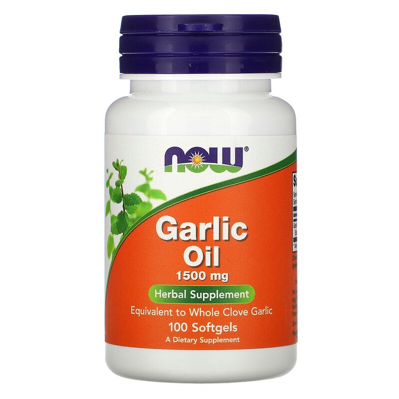 Garlic Oil, Чесночное Масло 1500 мг - 100 желатиновых капсул