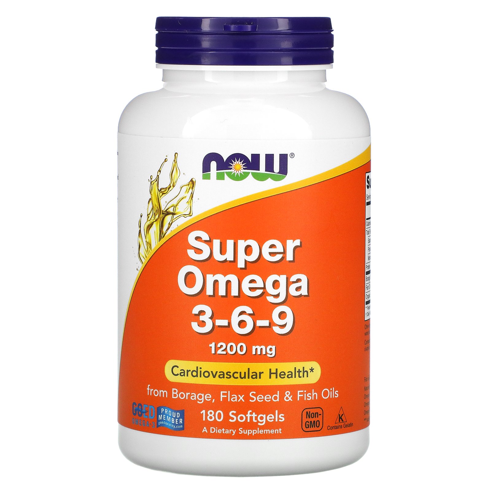 Omega 3-6-9, Супер Омега 3-6-9 1200 мг - 180 капсул